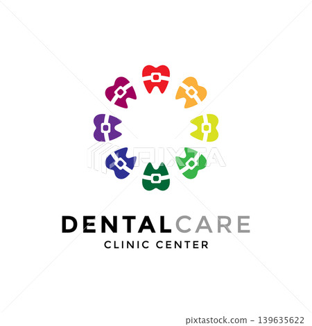 Vector dental care logo, braces logo design template Vector dental care logo, braces logo design template 139635622