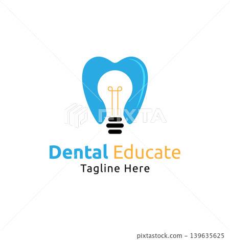 Vector dental care educate learning logo design template Vector dental care educate learning logo design template 139635625