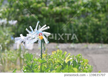 Handmade plastic bottle windmill Handmade plastic bottle windmill 139635707