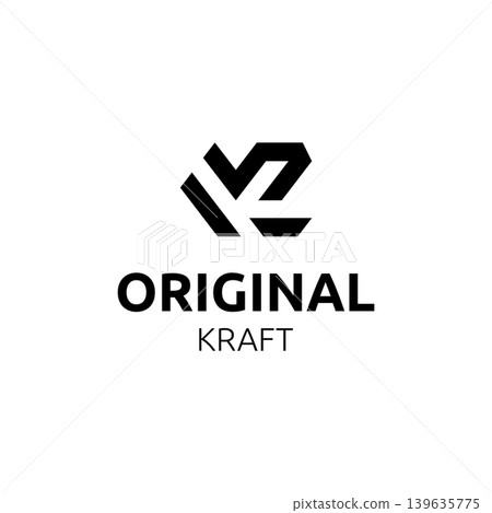 Monogram letter K R or KR vector logo design Monogram letter K R or KR vector logo design 139635775