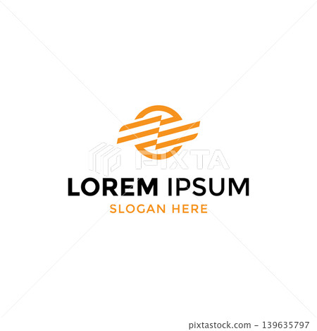 Vector creative line minimalist technology logo design template Vector creative line minimalist technology logo design template 139635797