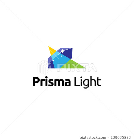 Vector creative of prism light or flash light on diamond logo design Vector creative of prism light or flash light on diamond logo design 139635883