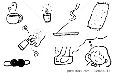 A hand-drawn illustration of a woman trying to cheer herself up during menopause. A hand-drawn illustration of a woman trying to cheer herself up during menopause. 139636015