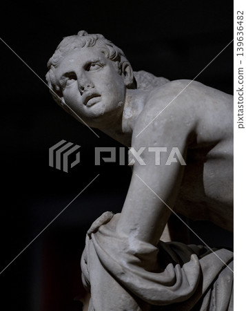 an ancient statue from the Greek era an ancient statue from the Greek era 139636482