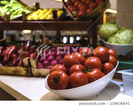 fresh vegetables at the hotel buffet fresh vegetables at the hotel buffet 139636641