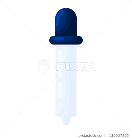 Blue Lab Dropper Pipette Flat Design Clipart Blue Lab Dropper Pipette Flat Design Clipart 139637205
