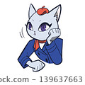 A cat character nodding 139637663