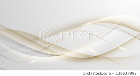 Abstract white and luxurious gold background. Modern vector illustration. Abstract white and luxurious gold background. Modern vector illustration. 139637992