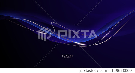 blue abstract background with luxury golden elements vector illustration blue abstract background with luxury golden elements vector illustration 139638009