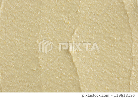 Macro texture of smooth creamy hummus top view Macro texture of smooth creamy hummus top view 139638156