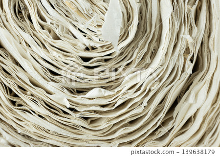 Creative paper roll swirl pattern close up. Creative paper roll swirl pattern close up. 139638179