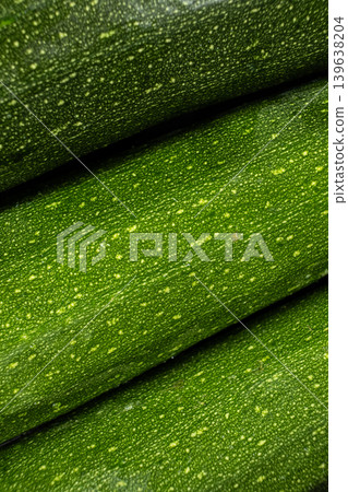 Top View of Ripe Courgette Zucchini, Vegetables Top View of Ripe Courgette Zucchini, Vegetables 139638204