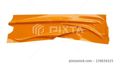 Brown adhesive tape isolated on white background Brown adhesive tape isolated on white background 139638325