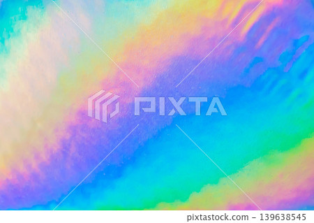 Holographic rainbow foil iridescent texture abstract hologram background Holographic rainbow foil iridescent texture abstract hologram background 139638545
