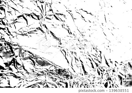 Abstract grunge black and white crumpled foil distressed texture background Abstract grunge black and white crumpled foil distressed texture background 139638551