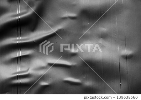 transparent plastic bag wrap overlay texture on black background transparent plastic bag wrap overlay texture on black background 139638560