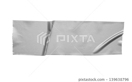 Gray adhesive sticky tape isolated on white background Gray adhesive sticky tape isolated on white background 139638796
