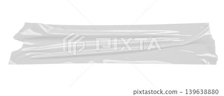 White adhesive plastic tape isolated on white background White adhesive plastic tape isolated on white background 139638880