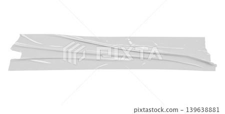 White adhesive plastic tape isolated on white background White adhesive plastic tape isolated on white background 139638881