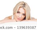 calm blond woman 139639387