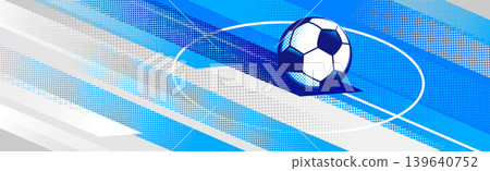 Stylish Argentina football background featuring light blue and white brush strokes with a soccer ball and tactical field elements. Clean and modern sports theme inspired by Argentina colors. Stylish Argentina football background featuring light blue and white brush strokes with a soccer ball and tactical field elements. Clean and modern sports theme inspired by Argentina colors. 139640752