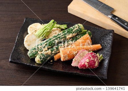 Rice bran pickles taken out from the rice bran floor 139641741
