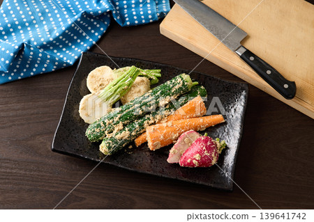 Rice bran pickles taken out from the rice bran floor Rice bran pickles taken out from the rice bran floor 139641742