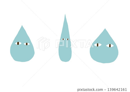 Simple raindrop illustration Simple raindrop illustration 139642161