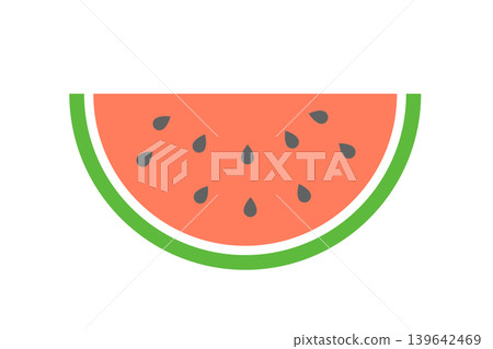 Illustration of cut watermelon Illustration of cut watermelon 139642469