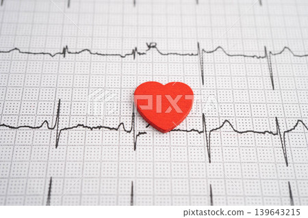 Electrocardiogram ECG heart wave, heart attack, cardiogram report. Electrocardiogram ECG heart wave, heart attack, cardiogram report. 139643215