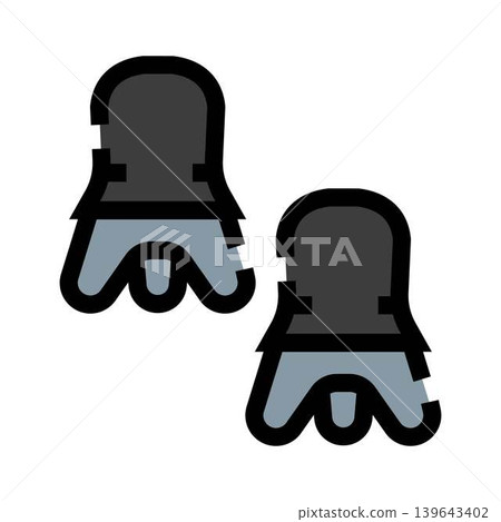 Pair of gauntlets representing medieval knight protection Pair of gauntlets representing medieval knight protection 139643402