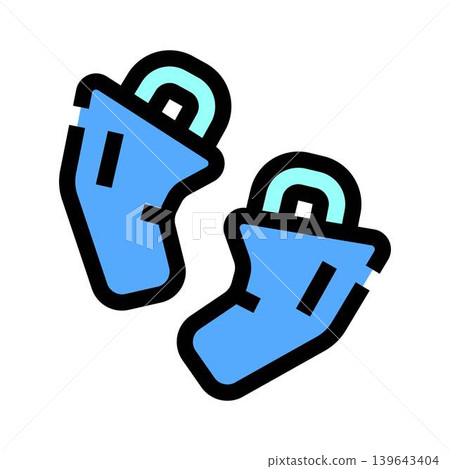 Disposable blue medical shoe covers for hygiene and protection Disposable blue medical shoe covers for hygiene and protection 139643404