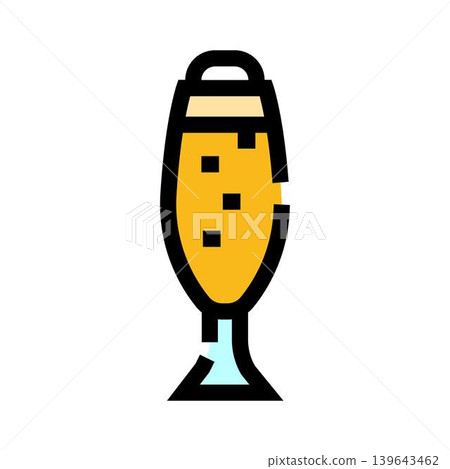 Sparkling champagne flute icon celebrating party event Sparkling champagne flute icon celebrating party event 139643462