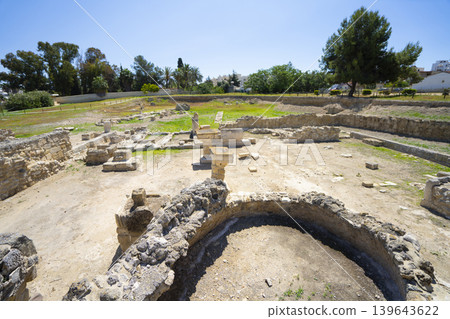 the archaeological site of Kition in Larnaka, Cyprus the archaeological site of Kition in Larnaka, Cyprus 139643622