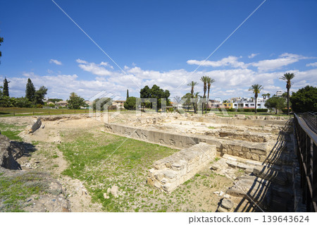 the archaeological site of Kition in Larnaka, Cyprus the archaeological site of Kition in Larnaka, Cyprus 139643624