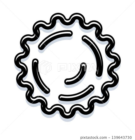 Beverage bottle cap outline icon design Beverage bottle cap outline icon design 139643730