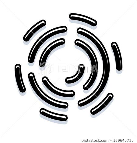 Abstract circular motion creating a dynamic ripple effect Abstract circular motion creating a dynamic ripple effect 139643733