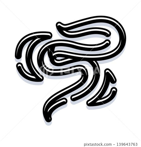 Abstract swirling smoke lines drawing wind icon Abstract swirling smoke lines drawing wind icon 139643763