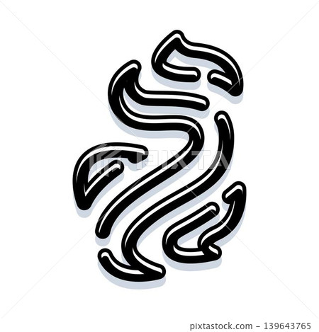 Wavy steam lines indicating heat or vapor Wavy steam lines indicating heat or vapor 139643765