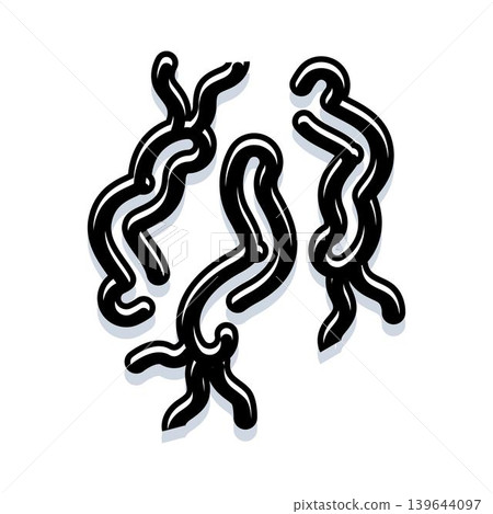 Parasitic roundworms infecting host body system 139644097