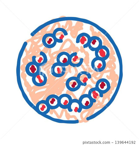 Bacteria or virus spreading in a petri dish culture Bacteria or virus spreading in a petri dish culture 139644192