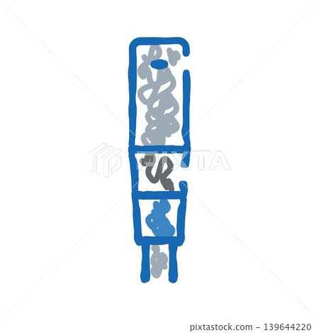 Abstract blue and gray vertical line art illustration Abstract blue and gray vertical line art illustration 139644220