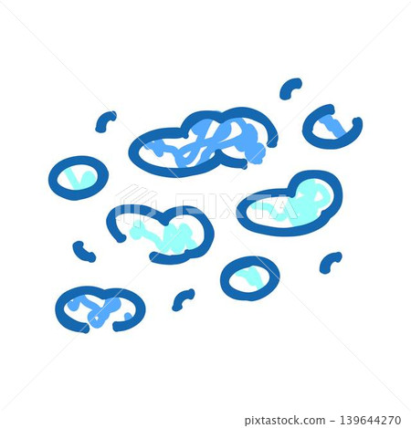 Blue bacteria cells or microorganism biology concept Blue bacteria cells or microorganism biology concept 139644270