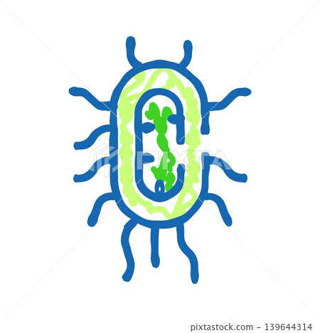 Bacterium microbe microorganism germ cell biology illustration Bacterium microbe microorganism germ cell biology illustration 139644314