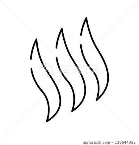 Steam aroma hot smell line icon design Steam aroma hot smell line icon design 139644382