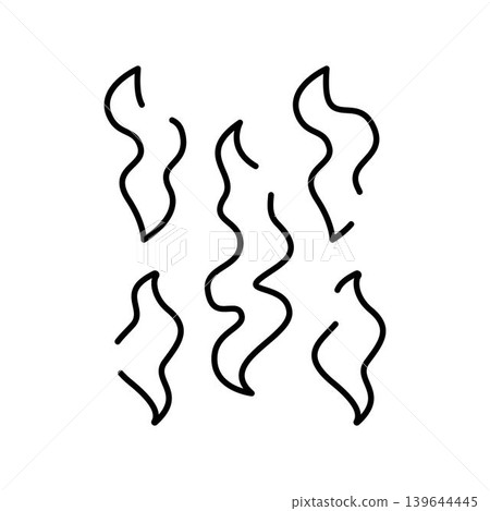 Abstract wavy lines minimalist pattern black and white Abstract wavy lines minimalist pattern black and white 139644445