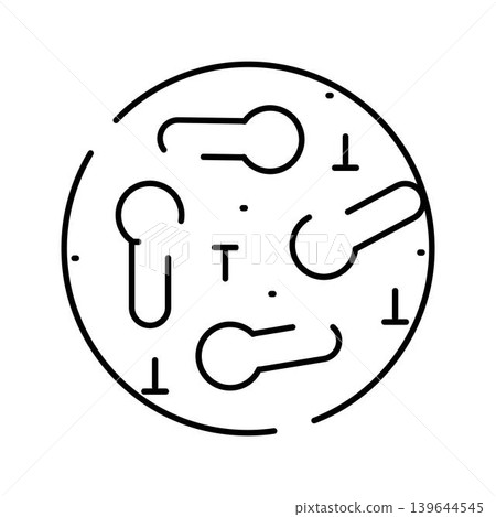 Tetanus bacteria clostridium tetani cells and spores Tetanus bacteria clostridium tetani cells and spores 139644545