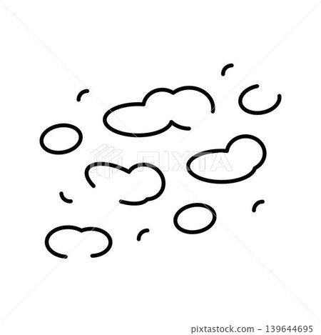 Germs and bacteria floating in air spreading infection Germs and bacteria floating in air spreading infection 139644695