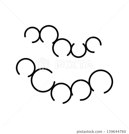 Interconnecting circles forming abstract organic chain pattern Interconnecting circles forming abstract organic chain pattern 139644760