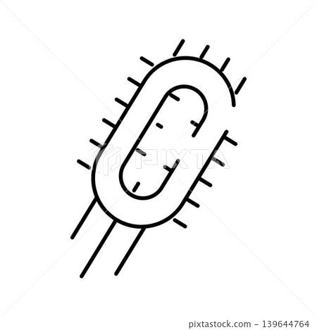 Bacterium microorganism outline icon for biology science Bacterium microorganism outline icon for biology science 139644764